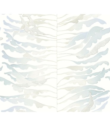 FM1046 - Leaf Column Spa Blue Wallpaper-Formations by York