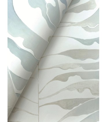 FM1046 - Leaf Column Spa Blue Wallpaper-Formations by York