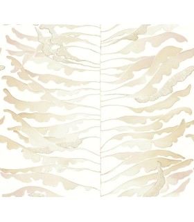 FM1041 - Leaf Column Taupe Wallpaper-Formations by York