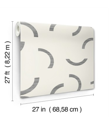 FM1022 - Lunula Black Wallpaper-Formations by York