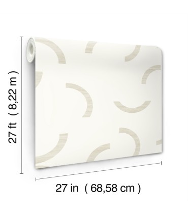 FM1025 - Lunula Ivory Wallpaper-Formations by York