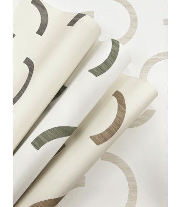 FM1026 - Lunula Taupe Wallpaper-Formations by York