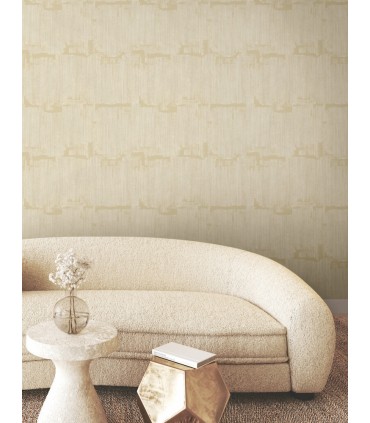 FM1063 - Rhythm & Rhyme Straw Wallpaper-Formations by York