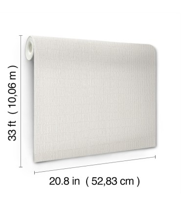 FM1012 - Tectonic Texture White & Silver Wallpaper-Formations by York