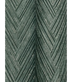 FM1054 - Thatched Chevron Bottle Green Wallpaper-Formations by York