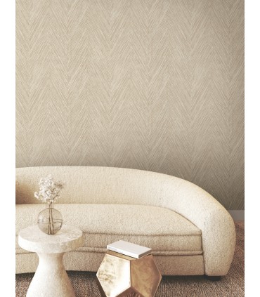 FM1053 - Thatched Chevron Terracotta Wallpaper-Formations by York