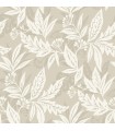 4155-27328 - Anita Beige Woodland Floral Wallpaper-Drew and Jonathan