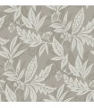 4155-27327 - Anita Pewter Woodland Floral Wallpaper-Drew and Jonathan