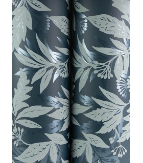 4155-27325 - Anita Teal Woodland Floral Wallpaper-Drew and Jonathan