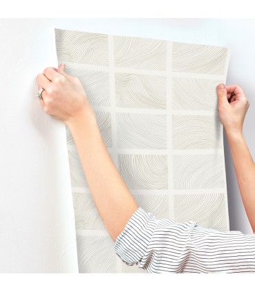 4155-72803 - Bronson Ivory Topography Wallpaper-Drew and Jonathan