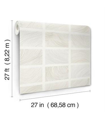 4155-72803 - Bronson Ivory Topography Wallpaper-Drew and Jonathan