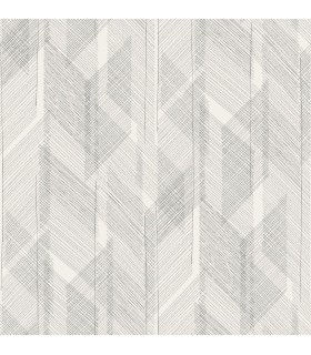 4155-27336 - Bryant Black Crosshatch Wallpaper-Drew and Jonathan
