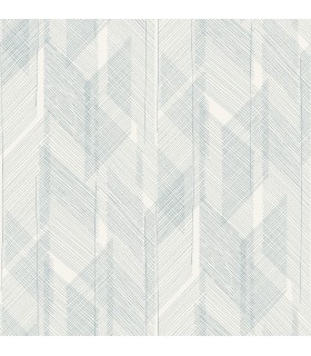 4155-27337 - Bryant Blue Crosshatch Wallpaper-Drew and Jonathan