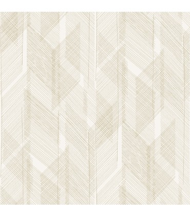 4155-27339 - Bryant Gold Crosshatch Wallpaper-Drew and Jonathan