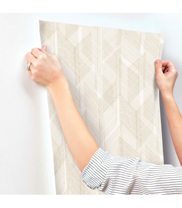 4155-27339 - Bryant Gold Crosshatch Wallpaper-Drew and Jonathan