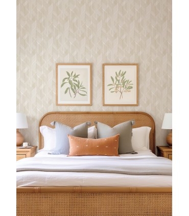 4155-27339 - Bryant Gold Crosshatch Wallpaper-Drew and Jonathan