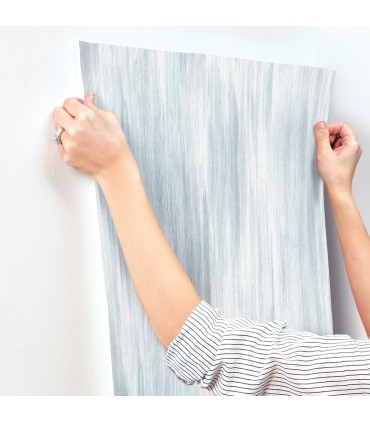 4155-27350 - Elysian Sky Blue Ikat Wallpaper-Drew and Jonathan