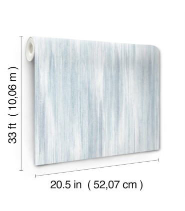 4155-27350 - Elysian Sky Blue Ikat Wallpaper-Drew and Jonathan