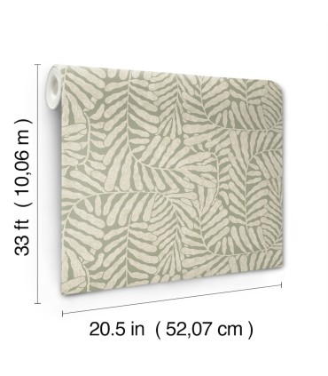 4155-27311 - Gabriel Moss Fern Wallpaper-Drew and Jonathan