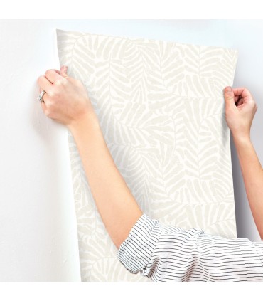 4155-27314 - Gabriel Pearl Fern Wallpaper-Drew and Jonathan