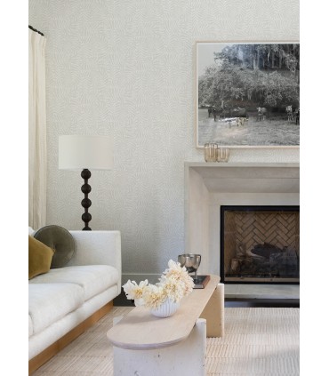 4155-27314 - Gabriel Pearl Fern Wallpaper-Drew and Jonathan