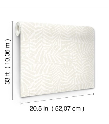 4155-27314 - Gabriel Pearl Fern Wallpaper-Drew and Jonathan