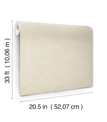 4155-27347 - Hollenback Gold Dotted Abstract Wallpaper-Drew and Jonathan