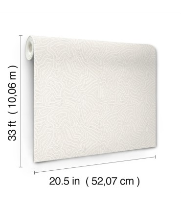 4155-27344 - Hollenback Ivory Dotted Abstract Wallpaper-Drew and Jonathan