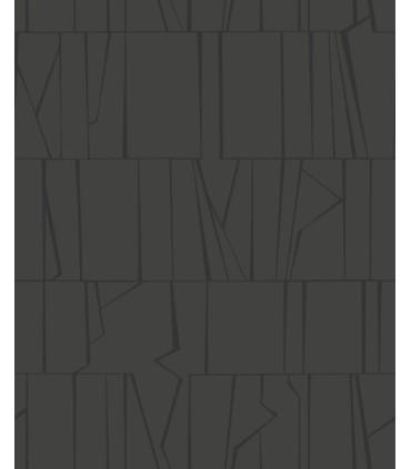 4155-72820 - Huntington Charcoal Geometric Stripe Wallpaper-Drew and Jonathan