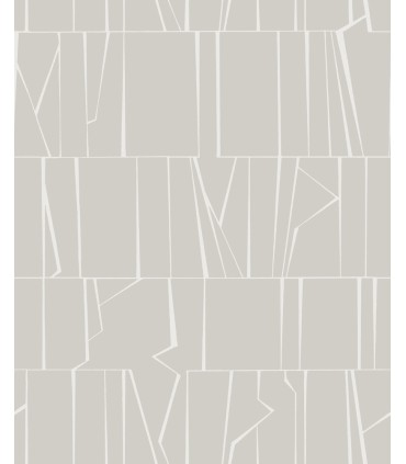 4155-72819 - Huntington Silver Geometric Stripe Wallpaper-Drew and Jonathan