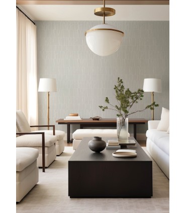 4155-72819 - Huntington Silver Geometric Stripe Wallpaper-Drew and Jonathan