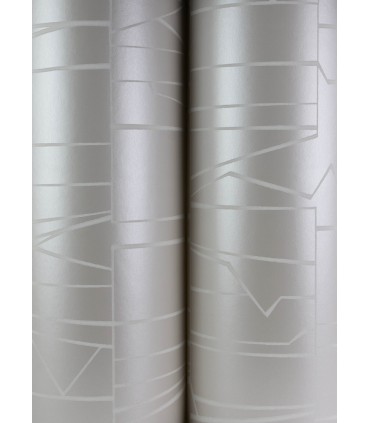 4155-72819 - Huntington Silver Geometric Stripe Wallpaper-Drew and Jonathan