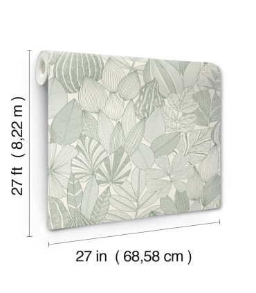 4155-72811 - Mathias Green Botanical Wallpaper-Drew and Jonathan