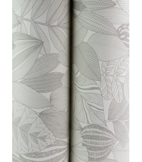 4155-72809 - Mathias Grey Botanical Wallpaper-Drew and Jonathan