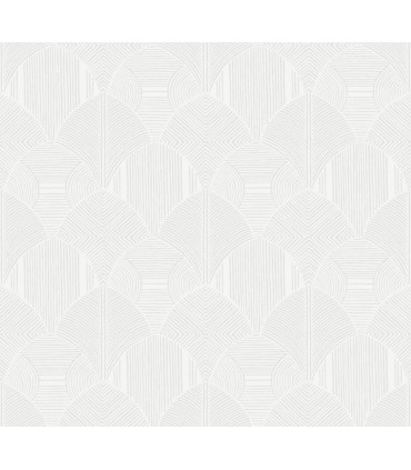 4155-72806 - Meyberg Silver Geometric Wallpaper-Drew and Jonathan