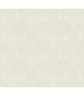 4155-72805 - Meyberg Ivory Geometric Wallpaper-Drew and Jonathan