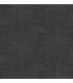 4155-27330 - Reid Black Woven Geometric Wallpaper-Drew and Jonathan