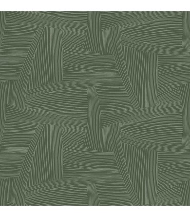 4155-27331 - Reid Evergreen Woven Geometric Wallpaper-Drew and Jonathan