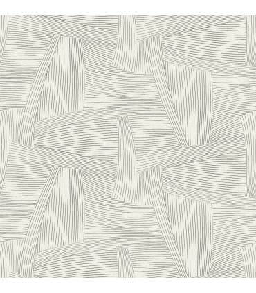 4155-27353 - Reid Grey Woven Geometric Wallpaper-Drew and Jonathan