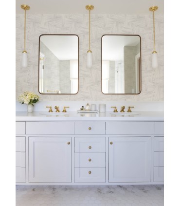 4155-27353 - Reid Grey Woven Geometric Wallpaper-Drew and Jonathan