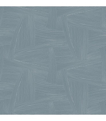 4155-27334 - Reid Sky Blue Woven Geometric Wallpaper-Drew and Jonathan