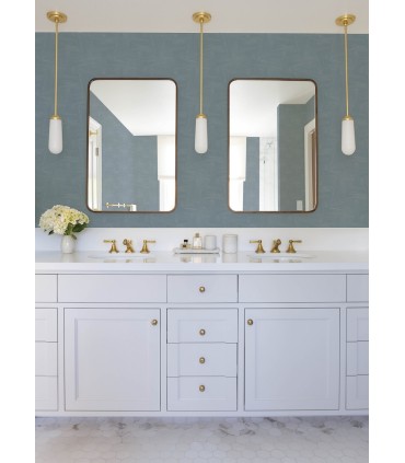 4155-27334 - Reid Sky Blue Woven Geometric Wallpaper-Drew and Jonathan