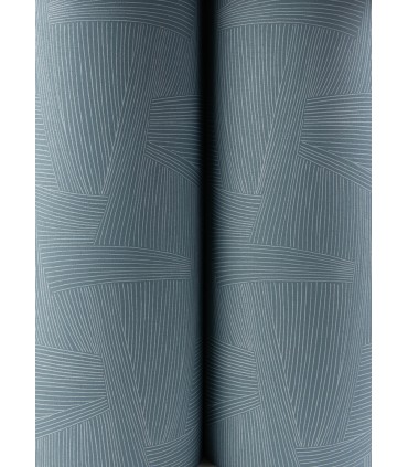 4155-27334 - Reid Sky Blue Woven Geometric Wallpaper-Drew and Jonathan