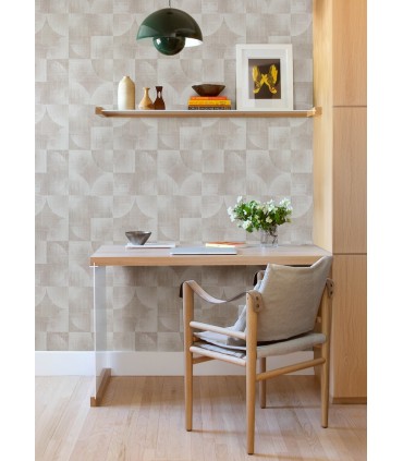 4155-27341 - Woodbine Rose Abstract Geometric Wallpaper-Drew and Jonathan