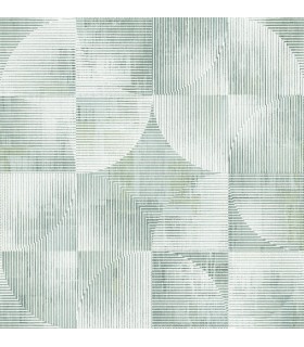 4155-27340 - Woodbine Sage Abstract Geometric Wallpaper-Drew and Jonathan