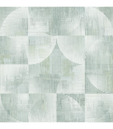 4155-27340 - Woodbine Sage Abstract Geometric Wallpaper-Drew and Jonathan