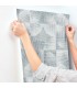 4155-27343 - Woodbine Slate Abstract Geometric Wallpaper-Drew and Jonathan