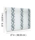 MX9692 - Abbey's Garland Aqua Wallpaper-Astoria by Ronald Redding