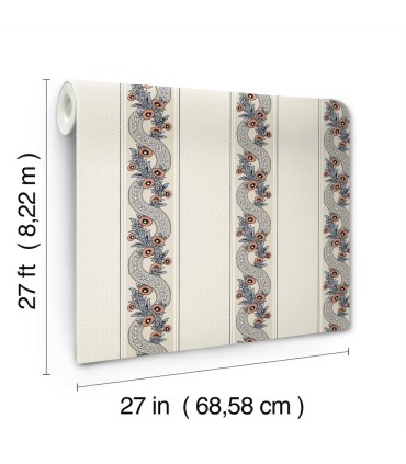 MX9696 - Abbey's Garland Coral Wallpaper-Astoria by Ronald Redding