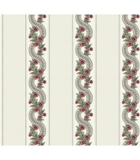 MX9693 - Abbey's Garland Red and Green Wallpaper-Astoria by Ronald Redding